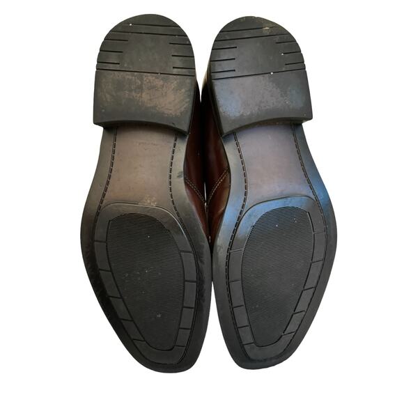 Natha Studios Men's Leather Dress Shoes Oxfords Lace Up 11.5D Brown Office Work - Picture 4 of 10